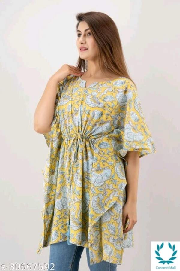 Alisha Refined Kurtis - M (Bust Size: 38 in) , Cotton, Printed, Pack of : 1